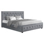 Artiss Bed Frame King Size Gas Lift Grey TIYO - Cosy Abode
