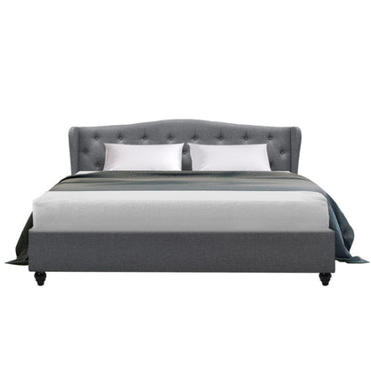 Artiss Bed Frame King Size Grey PIER - Cosy Abode