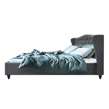 Artiss Bed Frame King Size Grey PIER - Cosy Abode