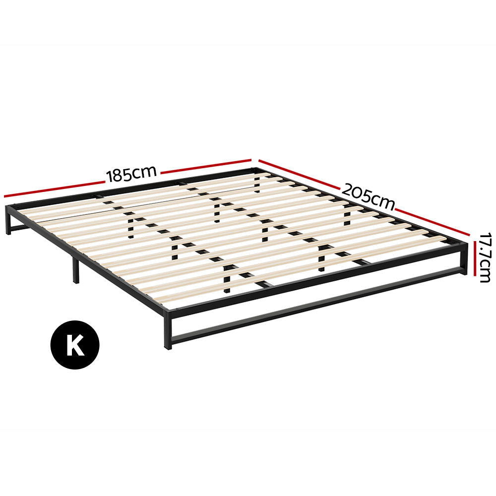 Artiss Bed Frame King Size Metal BERU - Cosy Abode