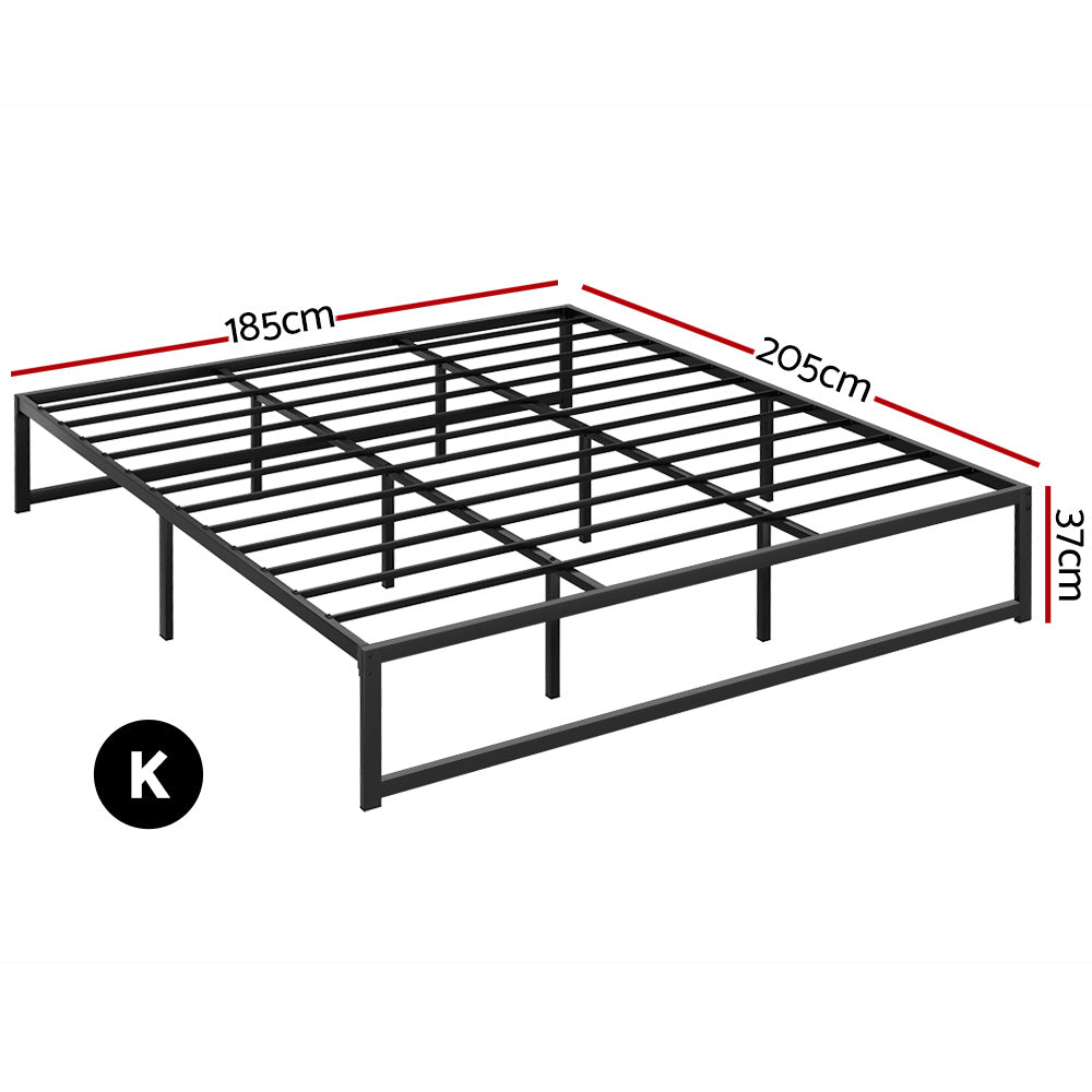 Artiss Bed Frame King Size Metal Frame TINO - Cosy Abode