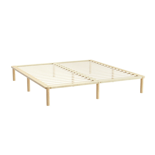 Artiss Bed Frame King Size Wooden Base Mattress Platform Timber Pine AMBA - Cosy Abode