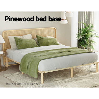 Artiss Bed Frame King Size Wooden Base Mattress Platform Timber Pine AMBA - Cosy Abode