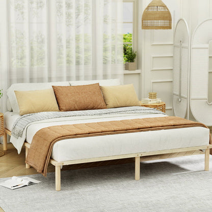 Artiss Bed Frame King Size Wooden Base Mattress Platform Timber Pine AMBA - Cosy Abode