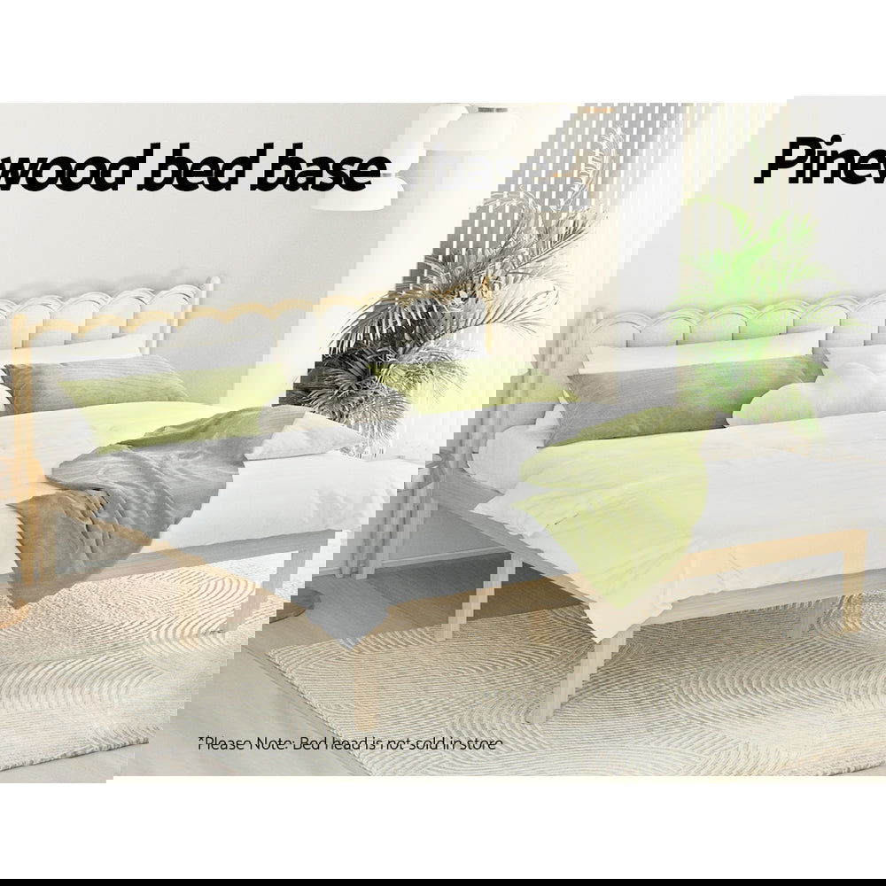 Artiss Bed Frame King Size Wooden Base Mattress Platform Timber Pine BRUNO - Cosy Abode