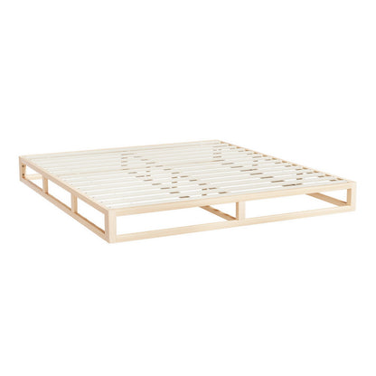 Artiss Bed Frame King Size Wooden Base Mattress Platform Timber Pine KALAM - Cosy Abode
