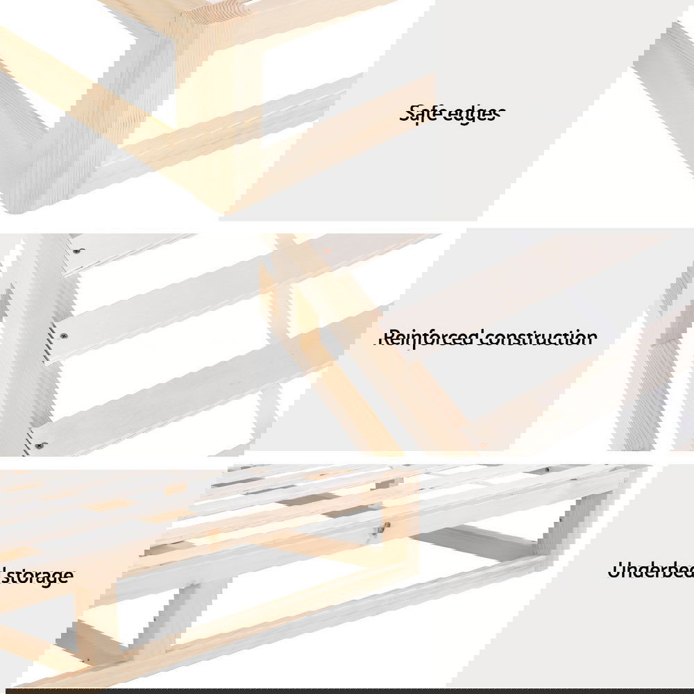 Artiss Bed Frame King Size Wooden Base Mattress Platform Timber Pine KALAM - Cosy Abode