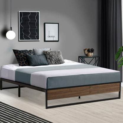 Artiss Bed Frame Metal Frame Bed Base OSLO - Double - Cosy Abode