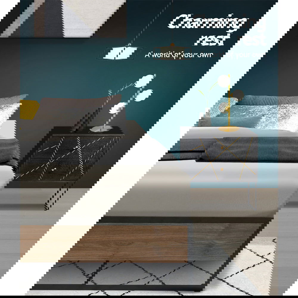 Artiss Bed Frame Metal Frame Bed Base OSLO - King Single - Cosy Abode