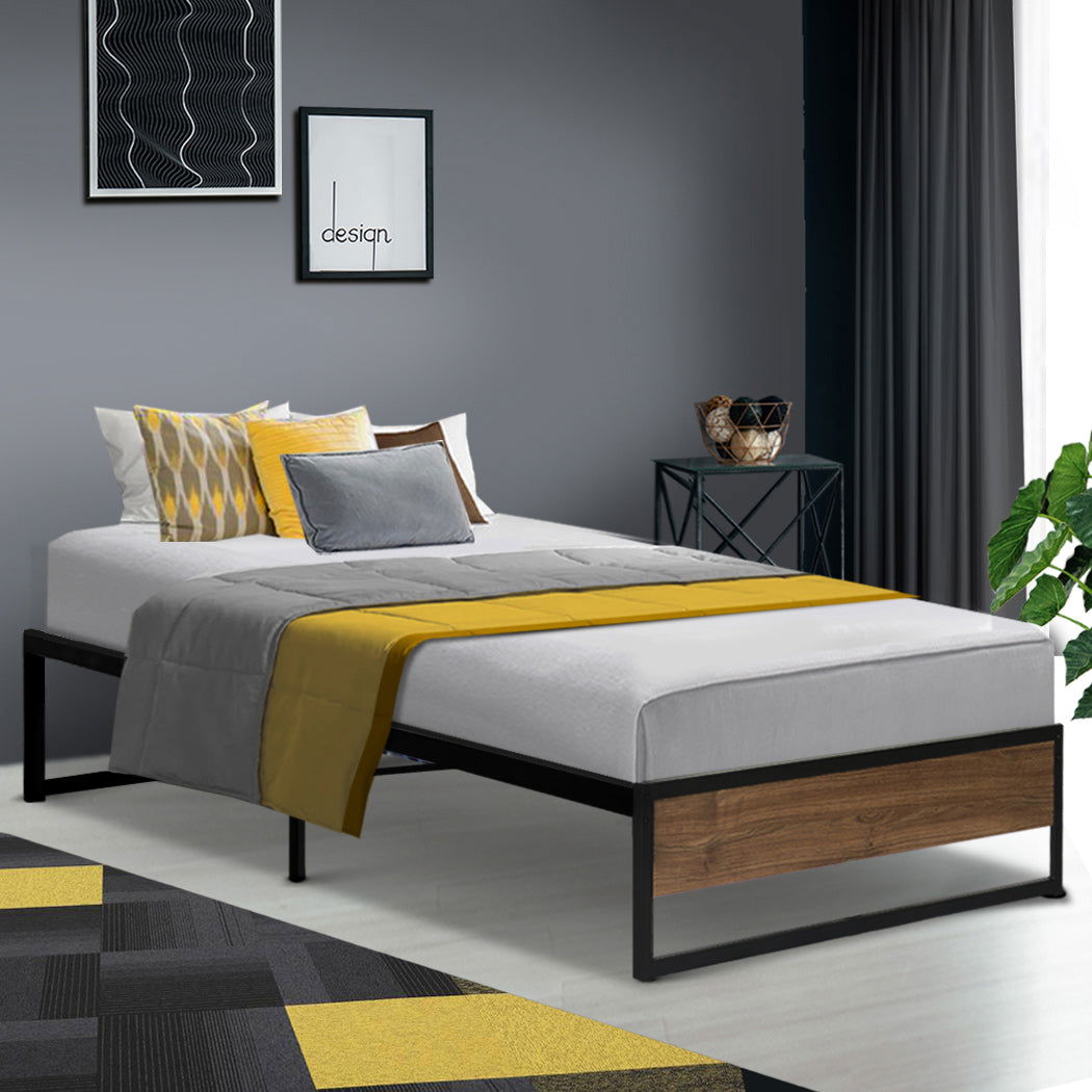 Artiss Bed Frame Metal Frame Bed Base OSLO - Single - Cosy Abode