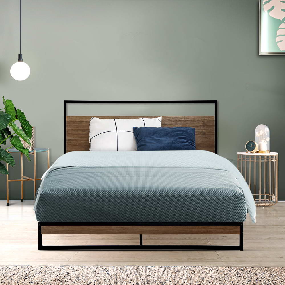 Artiss Bed Frame Metal Frame DANE - King Single - Cosy Abode