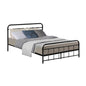 Artiss Bed Frame Metal Frames LEO - Double (Black) - Cosy Abode
