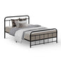 Artiss Bed Frame Metal Frames LEO - King Single(Black) - Cosy Abode