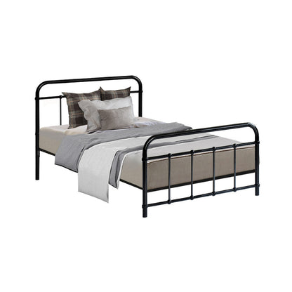 Artiss Bed Frame Metal Frames LEO - Single (Black) - Cosy Abode