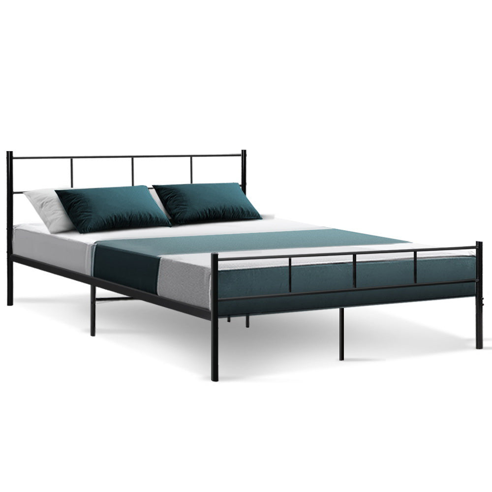 Artiss Bed Frame Queen Metal Bed Frames SOL - Cosy Abode