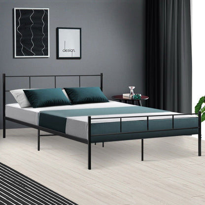 Artiss Bed Frame Queen Metal Bed Frames SOL - Cosy Abode