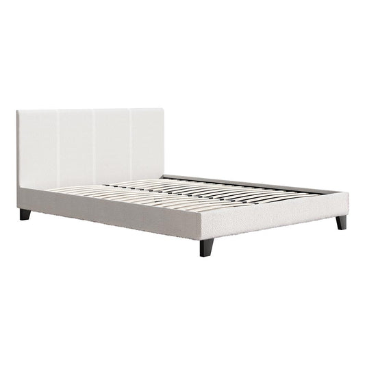 Artiss Bed Frame Queen Size Boucle NEO - Cosy Abode