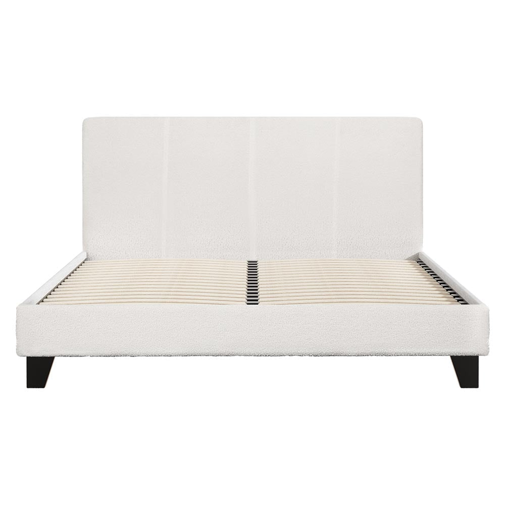 Artiss Bed Frame Queen Size Boucle NEO - Cosy Abode