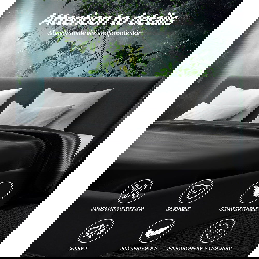 Artiss Bed Frame Queen Size Charcoal NEO - Cosy Abode