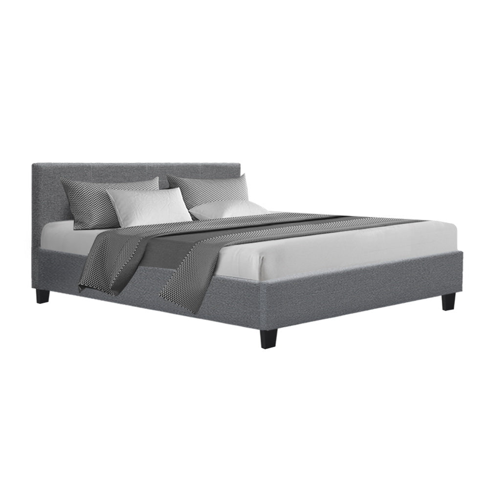 Artiss Bed Frame Queen Size Grey NEO - Cosy Abode