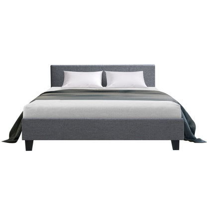 Artiss Bed Frame Queen Size Grey NEO - Cosy Abode