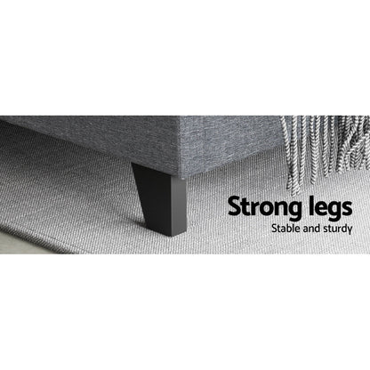 Artiss Bed Frame Queen Size Grey NEO - Cosy Abode