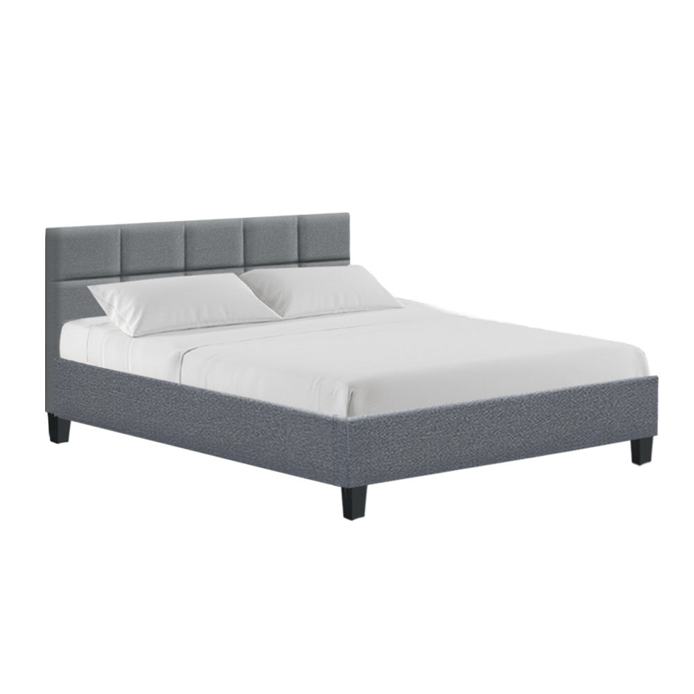 Artiss Bed Frame Queen Size Grey TINO - Cosy Abode