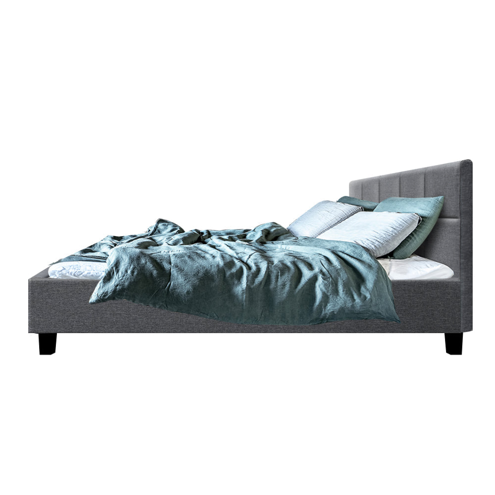 Artiss Bed Frame Queen Size Grey TINO - Cosy Abode