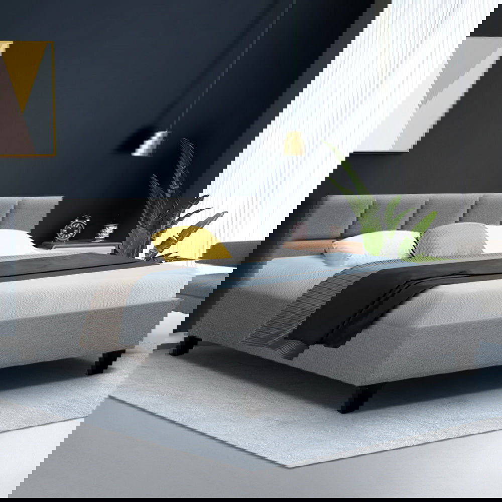 Artiss Bed Frame Queen Size Grey TINO - Cosy Abode