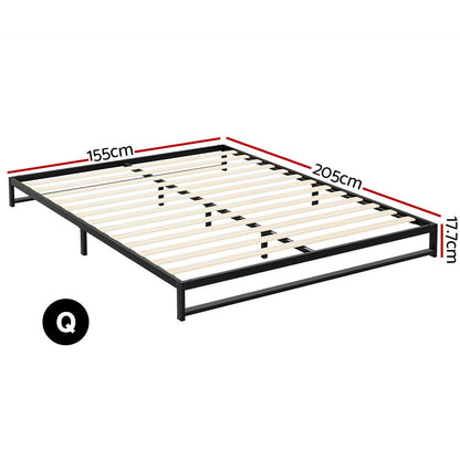 Artiss Bed Frame Queen Size Metal BERU - Cosy Abode