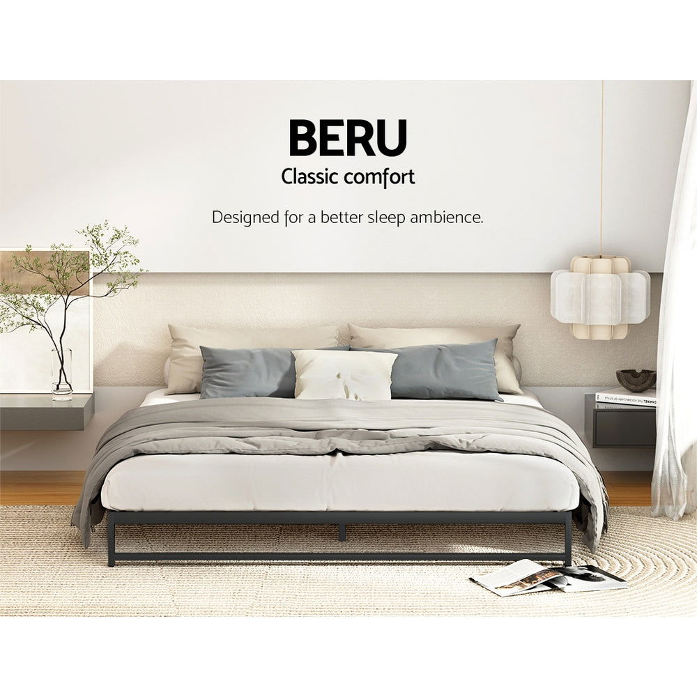 Artiss Bed Frame Queen Size Metal BERU - Cosy Abode