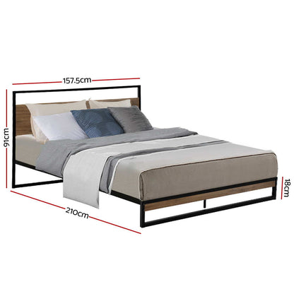 Artiss Bed Frame Queen Size Metal Frame DANE - Cosy Abode