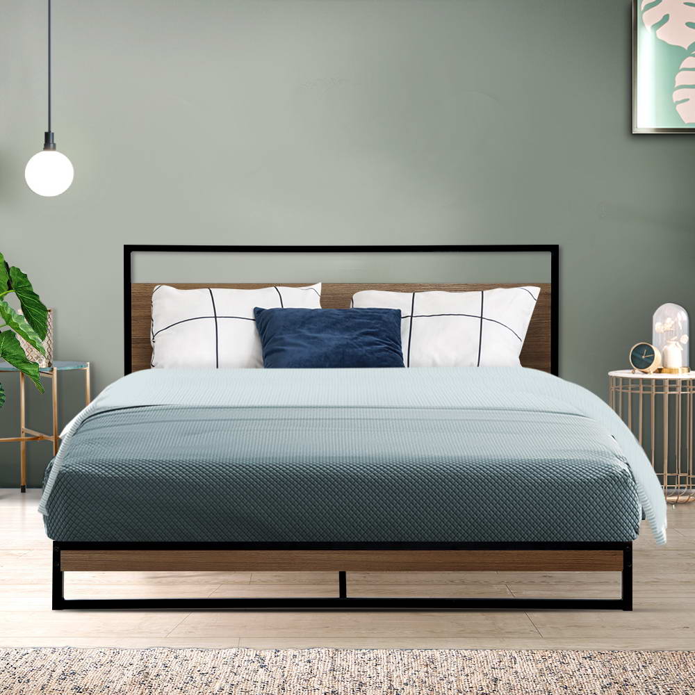 Artiss Bed Frame Queen Size Metal Frame DANE - Cosy Abode