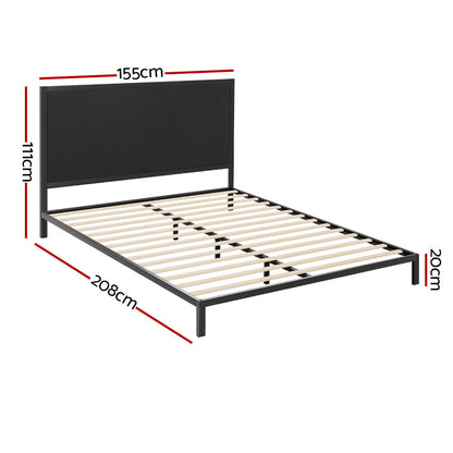 Artiss Bed Frame Queen Size Metal Frame PADA - Cosy Abode