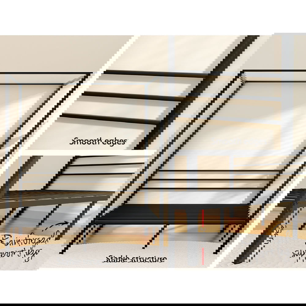 Artiss Bed Frame Queen Size Metal Frame POCHY - Cosy Abode