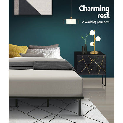 Artiss Bed Frame Queen Size Metal Frame TED - Cosy Abode