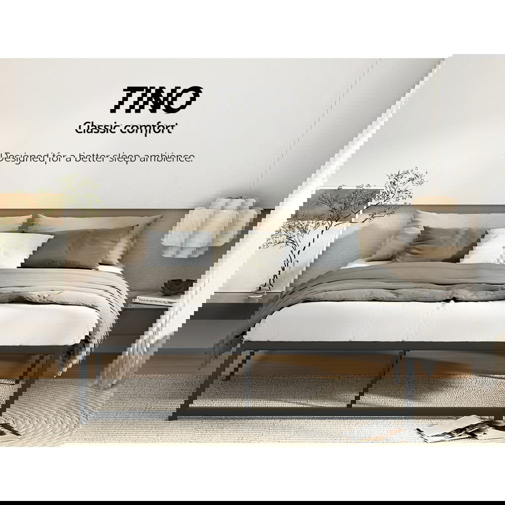 Artiss Bed Frame Queen Size Metal Frame TINO - Cosy Abode