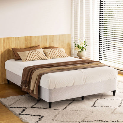 Artiss Bed Frame Queen Size Metal Grey MASON - Cosy Abode