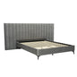 Artiss Bed Frame Queen Size Velvet Grey LOTT - Cosy Abode