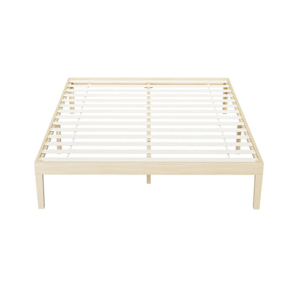 Artiss Bed Frame Queen Size Wooden Base Mattress Platform Timber Pine BRUNO - Cosy Abode