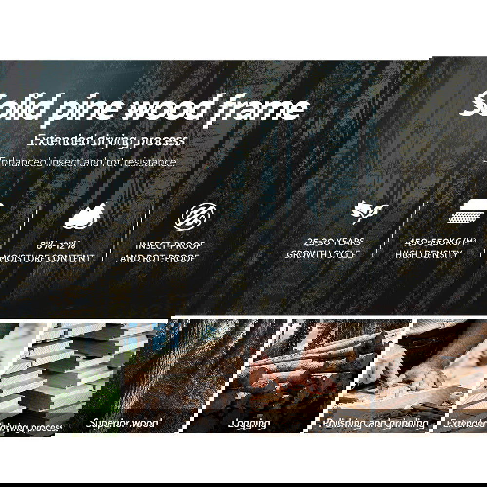 Artiss Bed Frame Queen Size Wooden White RIO - Cosy Abode