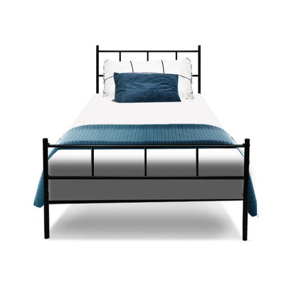 Artiss Bed Frame Single Metal Bed Frames SOL - Cosy Abode