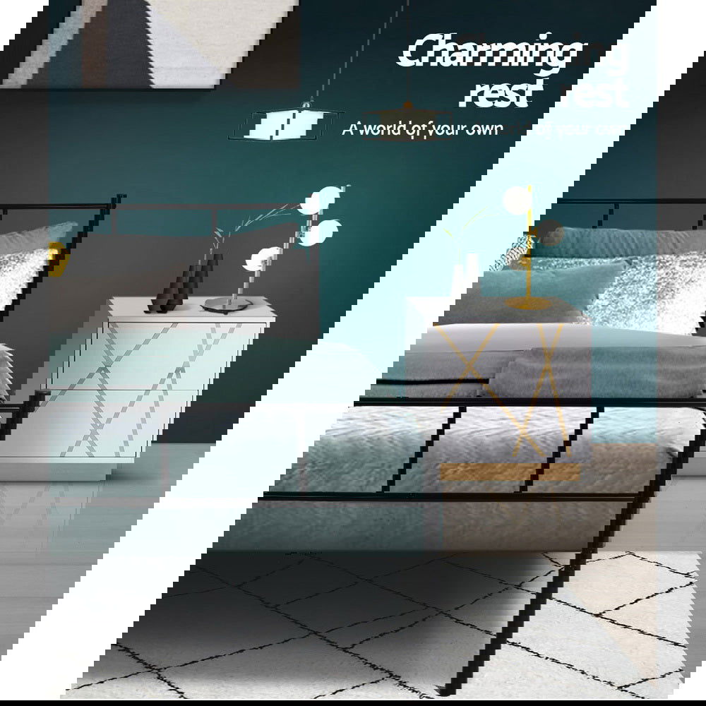 Artiss Bed Frame Single Metal Bed Frames SOL - Cosy Abode