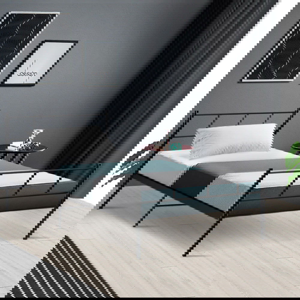 Artiss Bed Frame Single Metal Bed Frames SOL - Cosy Abode