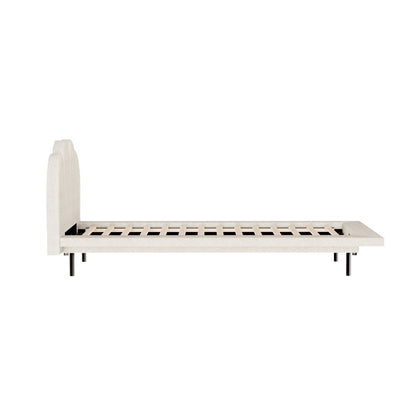 Artiss Bed Frame Single Size Boucle Beige SASA - Cosy Abode