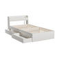 Artiss Bed Frame Single Size Mattress Base wtih Charging Ports 2 Storage Drawers - Cosy Abode