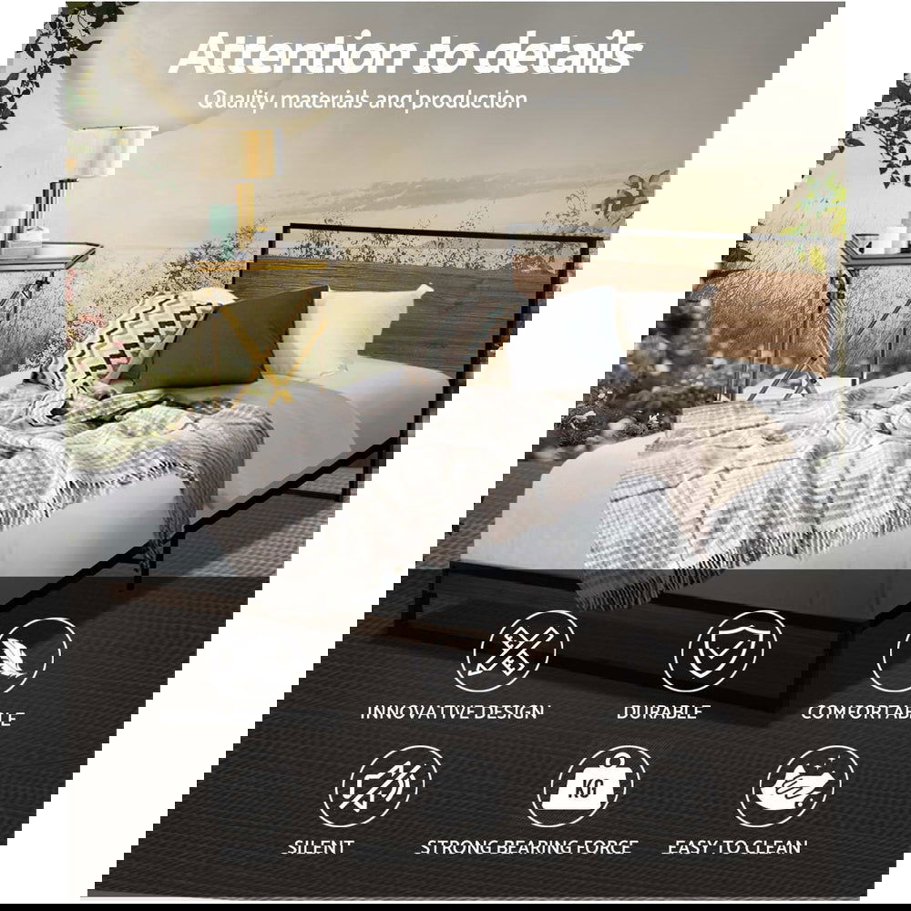 Artiss Bed Frame Single Size Metal Frame DANE - Cosy Abode