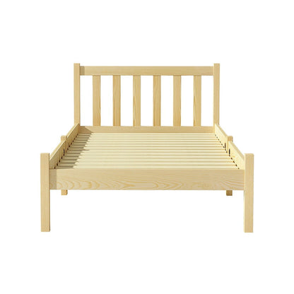 Artiss Bed Frame Single Size Wooden Oak SOFIE - Cosy Abode