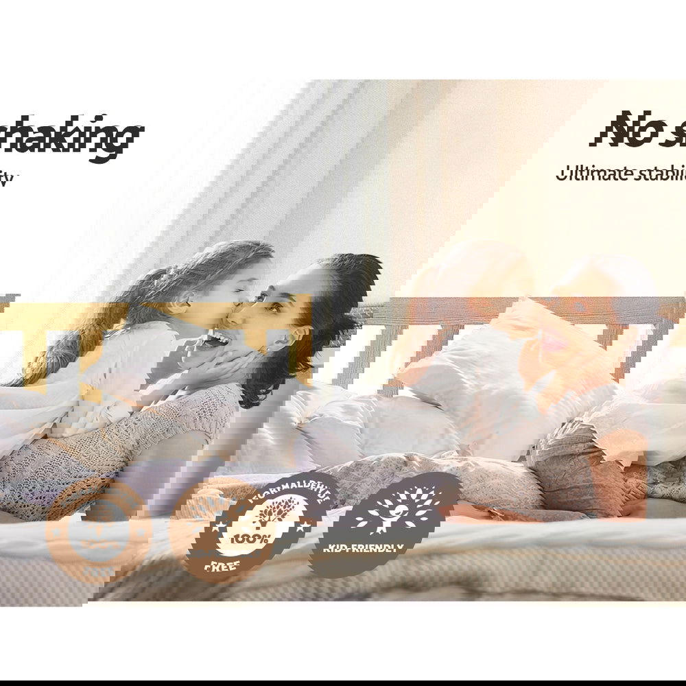 Artiss Bed Frame Single Size Wooden Oak SOFIE - Cosy Abode