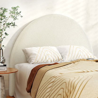 Artiss Bed Head Headboard Double Boucle - GREI White - Cosy Abode